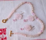 rose quartz,necklace